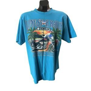 Vintage 2004 Lone Star Rally T-Shirt - Vibrant Teal